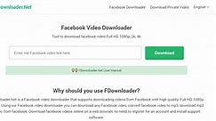 Download private video on Facebook HD, 2K, 4K | FDownloader.Net