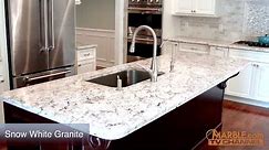 Snow White Granite Kitchen Countertops