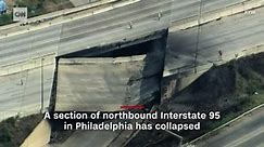 See what the collapsed section of I-95 looks like