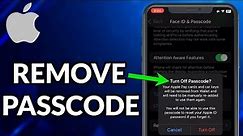 How To Remove Passcode From iPhone