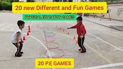 20 new different and Fun games | 20 Pe games | physical education games | 20 educaçãofisica