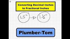 Converting Decimal Inches to Fractional Inches