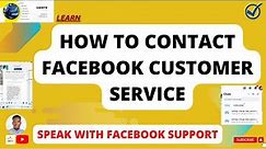 How to contact Facebook customer service