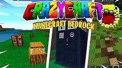 How to Download The BEST CrazyCraft Modpack for Minecraft Bedrock/Pocket Edition (MCPE, PS4, XBOX)