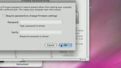 Setting up a Firmware Password for your Mac