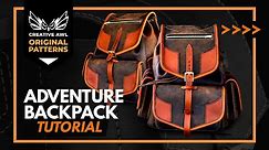 How to make leather Adventure Backpack