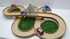 How to make Magic trick with magic cars with the bridge out of cardboard
