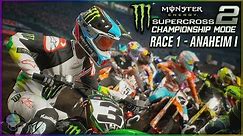 It All Starts In Anaheim! | Race 1 | Monster Energy Supercross 2 Championship Mode