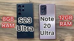 Samsung Galaxy S23 Ultra vs Samsung Galaxy Note 20 Ultra