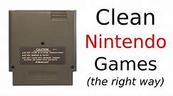 How To Clean NES Games