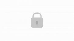 Simple lock and unlock sign. Security and password. Shape animation. Vector animation.
