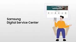 How to access Samsung Digital Service Center.