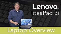 Lenovo IdeaPad 3i Laptop Overview - 82RK001DUS