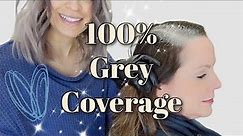 ROOT TOUCH UP TUTORIAL 100% GREY COVERAGE! //Wholy Hair