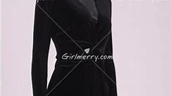 GIRLMERRY Sexy slight stretch velvet 3 colors deep v slit mini dress Wholesale Sexy Dresses AA017250