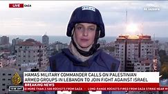 Missile hits tower during live report from Gaza