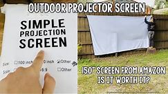 Outdoor Projector Screen - cheap option for portable movies - should you buy it?