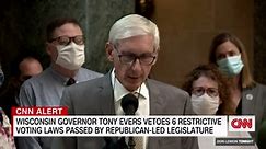 Wisconsin Gov. explains veto of GOP-led bills to restrict voting