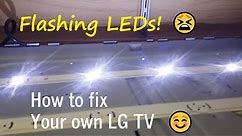 50" LG smart TV repair. A great score from e-waste! Here's how to replace flashing LED backlights 😊