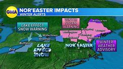 Winter alerts in effect across Northeast