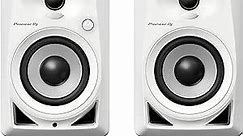 Pioneer DJ DM-40-W - 21W 4" Two-Way Active Monitor - White (Pair)