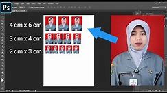 Cara membuat Pas foto ukuran 4x6,3x4 dan 2x3 di photoshop | photoshop tutorial #10