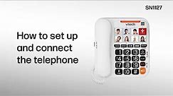 Set up, connect and mount the telephone on the wall - VTech SN1127