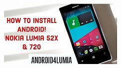 How to install Android on Windows Phone! | Nokia Lumia 520/1/5/6, 620 & 720 | Android4Lumia Official