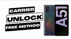 How to unlock Samsung Galaxy A51 carrier