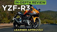 The IDEAL first motorbike? | Yamaha YZF-R3 Review (our FIRST motorbike review!)