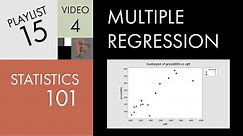 Statistics 101: Multiple Linear Regression, Dummy Variables