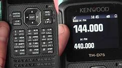Introduction and Programming Of the Kenwood TH-D75A