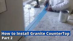How to Install Granite CounterTop - Part 2 - Installing New Counter Tops and Sink
