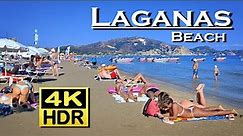 Laganas beach Zakynthos , Greece in 4K video HDR Dolby Atmos 💖 The best places 👀 walking tour