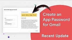 Create App Passwords To Use Gmail account For Less Secure Apps | New Version Generate App Password