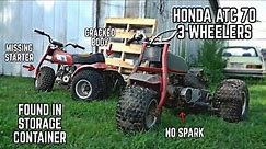 I Bought TWO Cheap ABANDONED Honda 3 Wheelers to Surprise Ike… Can We Make Them Run & Ride?