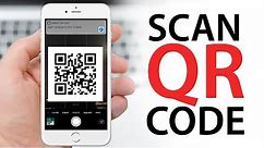 How to Scan QR Code (NO APPS) on iPhone, iPod, iPad