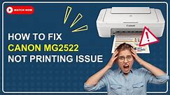 How to Fix Canon MG2522 Not Printing Issue? | Printer Tales