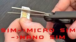 How To Cut SIM Card into Micro-SIM and Nano-SIM Card (Template Included)