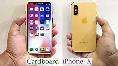 How to Make iPhone-X With Cardboard - DIY Apple latest iphone