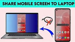 How to Share Mobile Screen on Laptop Windows 11 | Cast Mobile Screen To Laptop | Techster #mirror