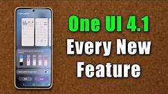 Samsung ONE UI 4.1 Update is OUT - Every New Feature!