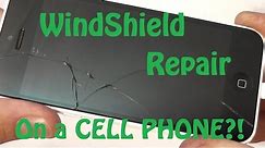 Using a Windshield Repair Kit on a Cracked Smart Phone