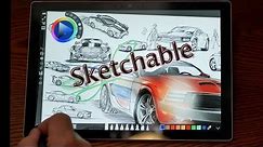 Surface Pro drawing app Sketchable. Great app for drawing, sketching.