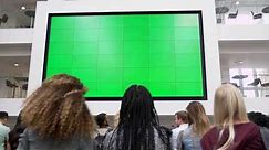 Big TV Green Screen Chroma Key in 4K