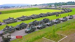 Hundred of US-Germany Leopard 1A5 tanks and NATO Arrive in Ukraine border