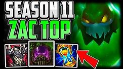 How to Play Zac Top & CARRY! | Best Build/Runes | Zac Top Guide Season 11 League of Legends