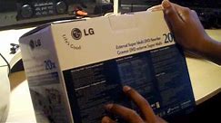 Unboxing of LG External Super Multi DVD Rewriter (CD Drive)