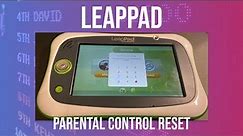LeapPad Parental Password Reset