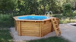 Záhradný drevený bazén